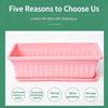 Plastic Rectangular Flower Pot With Tray Vegetable Planting Container Quality Plant Pot  Home