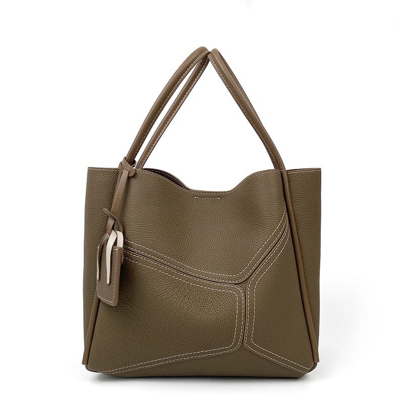 New Leather Women s Bag Tote Bag Large Capacity Women s Versatile Commuting Shoulder Bag