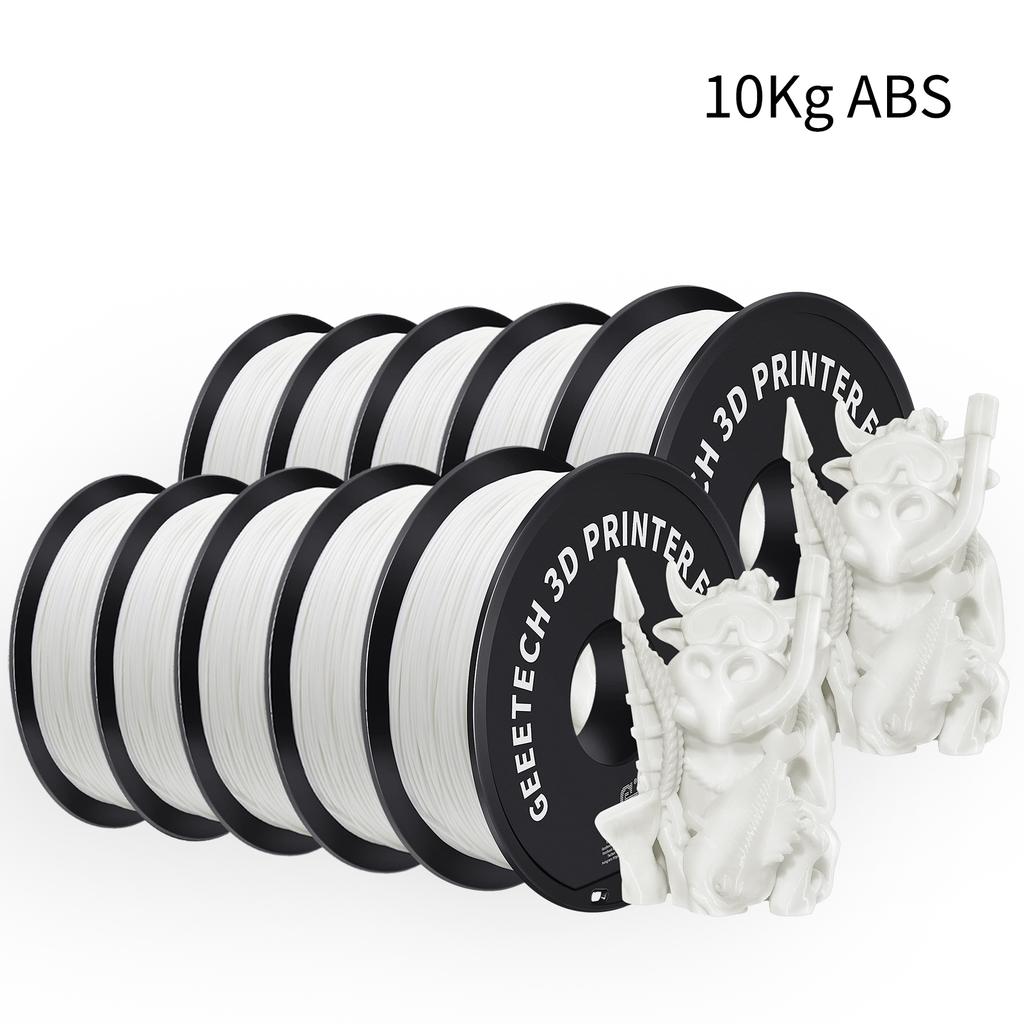 GEEETECH 10Kg 3D ABS+ Filament 1.75mm Spool Wire For 3D Printer Material, Safety, Vacuum Packaging