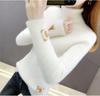 Solid Minke-lignende Turtleneck-genser for Kvinner Vinter med Langermet Strikkegenser Dame Topper