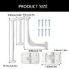 T-Style Door Holder Catches Door Catches Exterior Door Hold Hook Keeper Entrance Latches with Screws for Campers Trailer