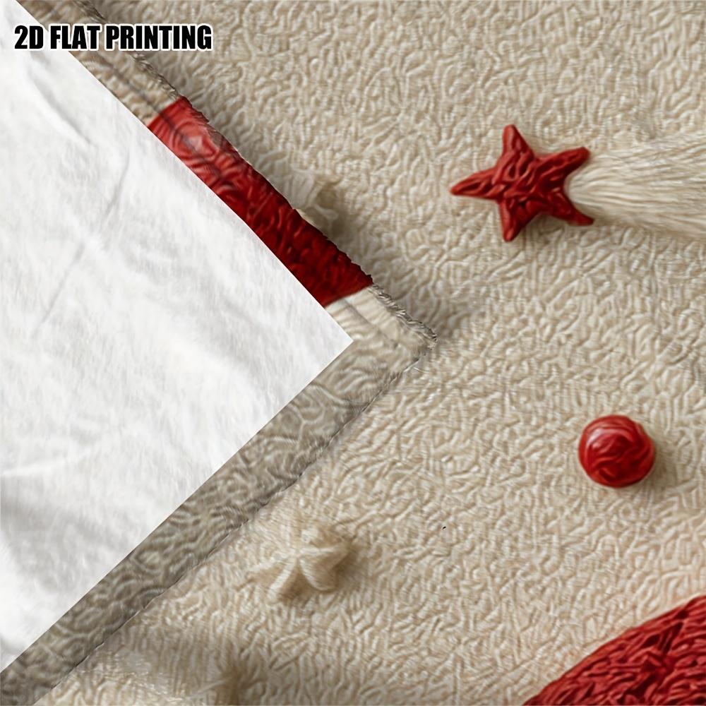 Christmas Snowman Flannel Throw Blanket Knit Hat Scarf Gift Box Winter Holiday Sofa Blanket