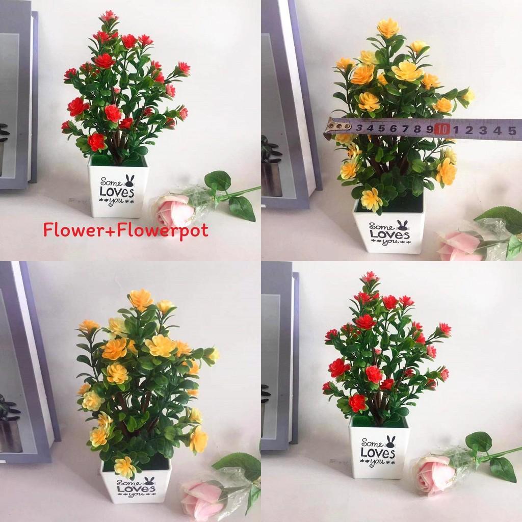 Camellia Sasanqua Simulated Greenery With Injection Molding For Tabletop Decoration