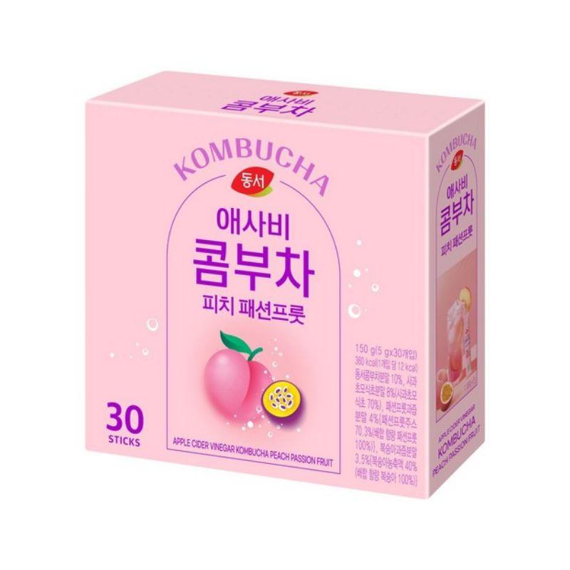 Dongsuh Apple Cider Vinegar Kombucha Peach Passion Fruit 5g X 30 Sticks