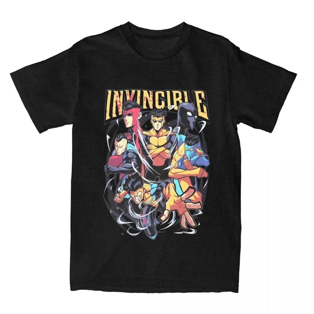 New 2026 Invincible Tee Cartoon Series Cotton Graphic Print Unisex Invincible Highend Luxury Unisex Style Both of Unisex and Unisex