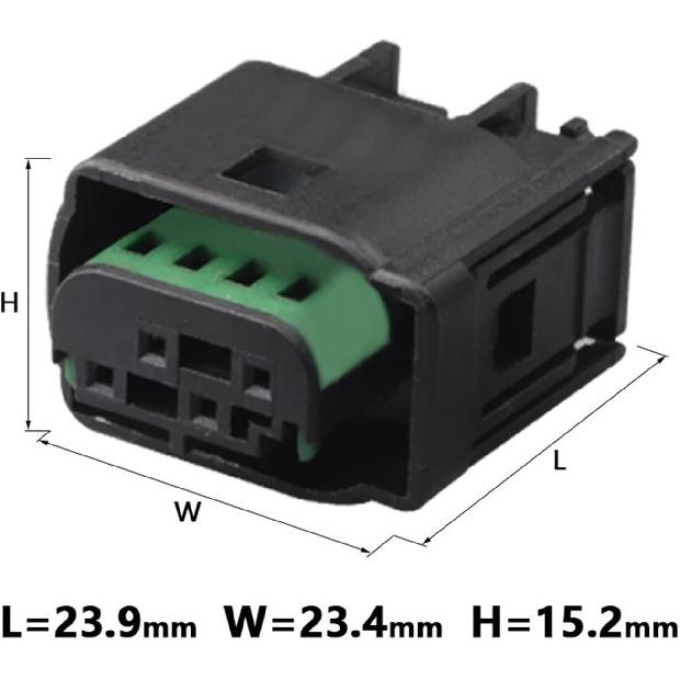 1/5/10/20/50 Sets 4 Pin Male Female Car Sensor Auto Sealed Connectors Sets for 1-967640-1 8E0971934(4p Female,1 AET_4P)