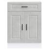 Porto Kitchen Base Cabinet Concrete Grey Particleboard