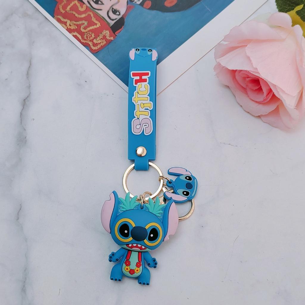 Cute Lilo Stitch Cupid Figure Toy Keychain Perfect Xmas Gift