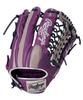 Rawlings Baseball Hyper Tech Color Throw Glove, Softball, Sync, GR5FHTCY719, Outfielder's Glove, Purple/Gray, 12.75 Inches, Right-Handed