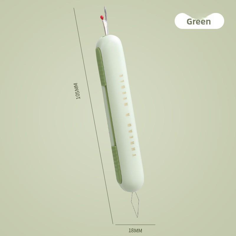 Threading A Needle Doesn't Require Someone To Thread It. A Special Hand Sewing Tool for The Elderly, Scissors, Needle and Thread