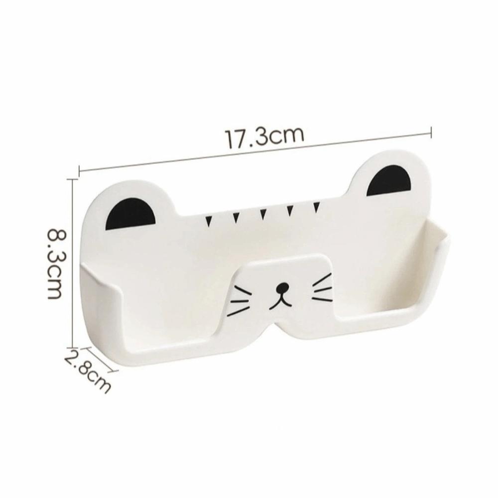 Cute Wall Mounted Eyeglass Frame Easy To Install Glasses Holder Portable Cat Glasses Frame Bedroom