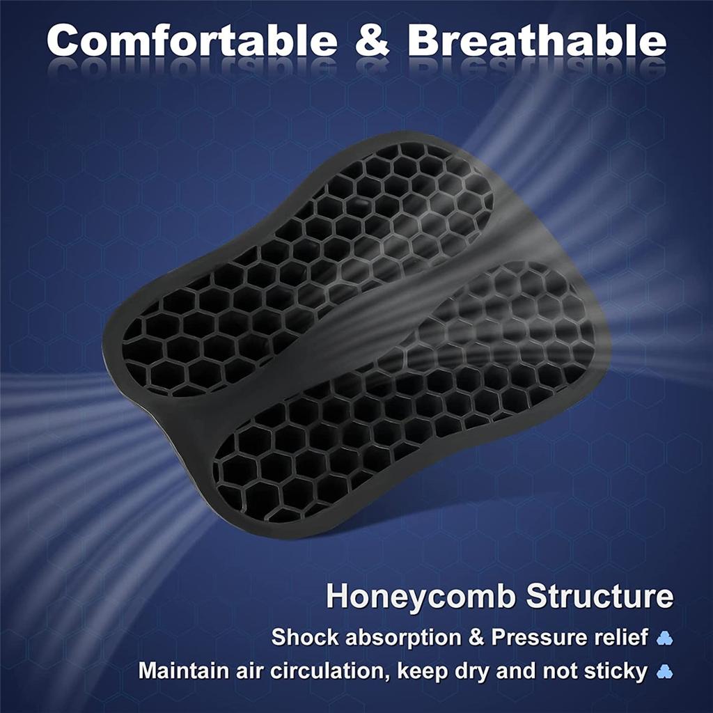 Foldable Motorcycle Gel Seat Cushion 3D Honeycomb Structure Shock Breathable Motorcycle Gel Seat Pad Gel Cushion For Seat