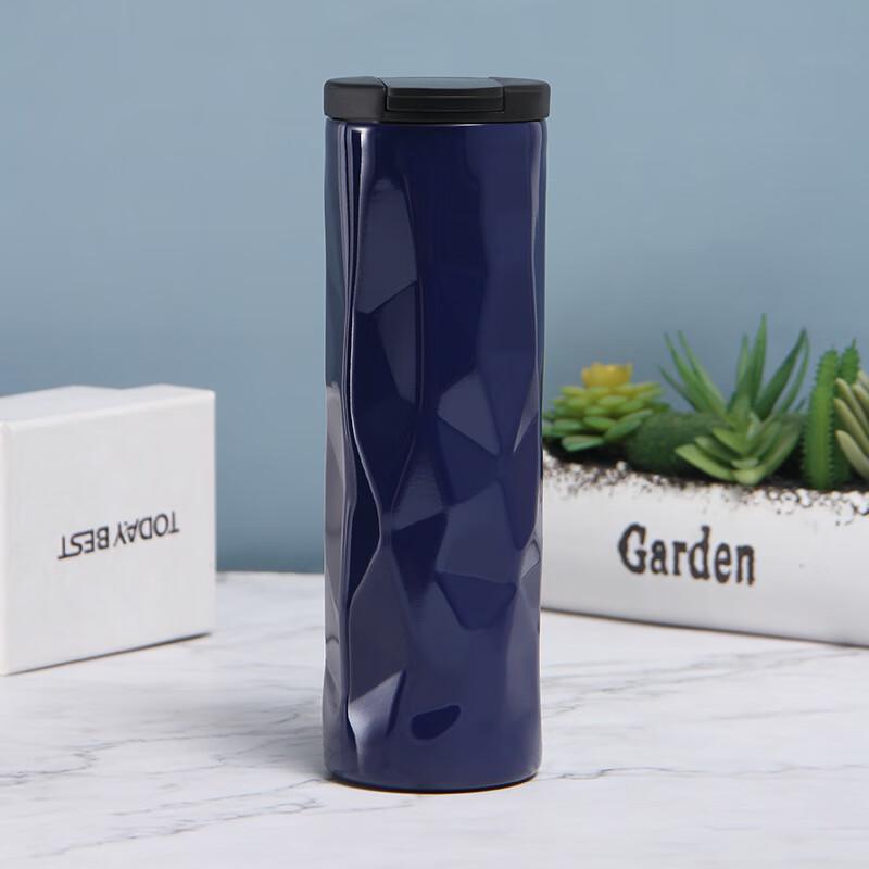 Duoli Creative Irregular Diamond Stainless Steel Insulated Coffee Mug