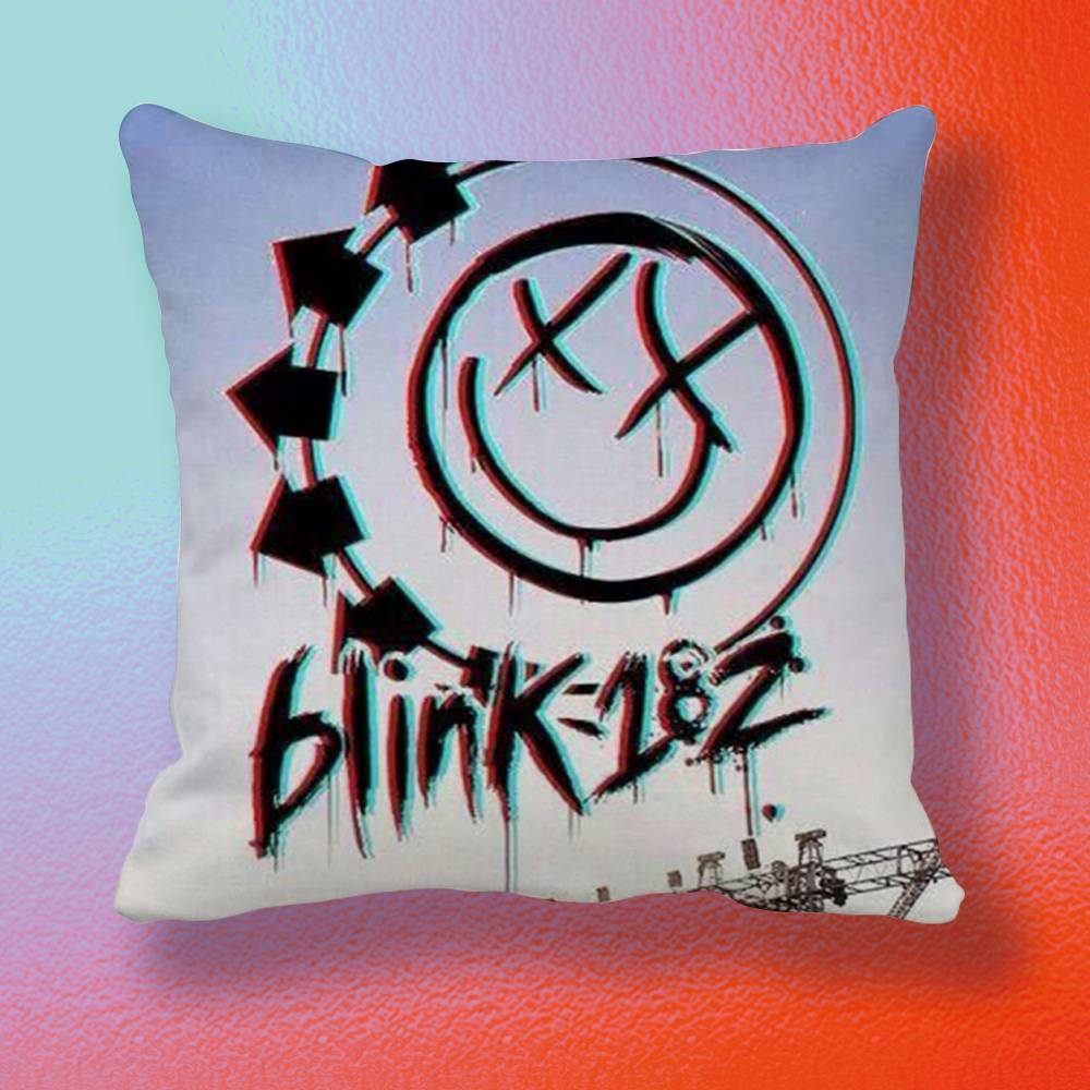 Punk B-Blink-182 Band  Pillow cover gift High definition digital printing,Surprise vivid pattern Household.