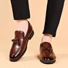 Fashion 2025 New in Designer Style Dress Leather Shoes for Men Shoe Business Casual Slip on Wedding Party Black Plus Size 38-46