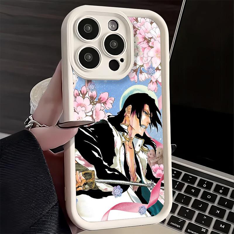 Phone Case for iPhone 17 Air 16E 15 16 Pro Max Bleach Kuchiki Byakuya Cover 14 Plus 13 12 Mini Soft Shell Silicone Fundas