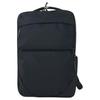 Solid Color Versatile Business Casual Zipper Closure Fabric Laptop Backpack Men Backpack Black GA4-09002