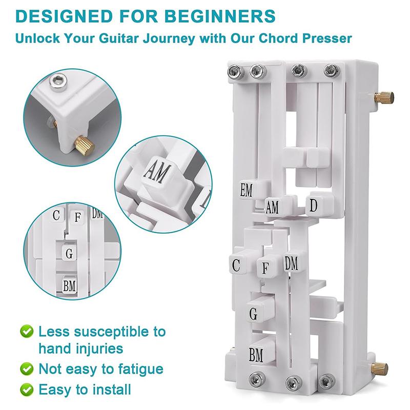 Gitar Akor Basıcısı Gitar Yardımcısı Akor Eğitmeni Akor Öğrenme Sistemi Gitar Aksesuarları Gitar Eğitim Aracı Çocuklar Yetişkinler İçin