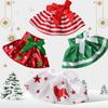 Elves Clothes Christmas Doll White Red Green Dress Baby Toys Accessories Skirt For Children's Christmas Gifts Doll Accessories