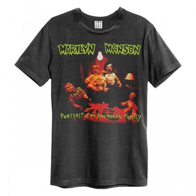 Amplified Unisex Adult Portrait of an American Family Marilyn Manson T-Shirt