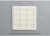 Shimingke 12-Grid Ceramic Palette with Lid - Easy To Clean for Oil and Watercolor Painting