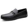 Spring and Autumn Men's Shoes First Layer Cowhide Soft Sole Casual Men's Shoes Versatile One Pedal Doudou Shoes