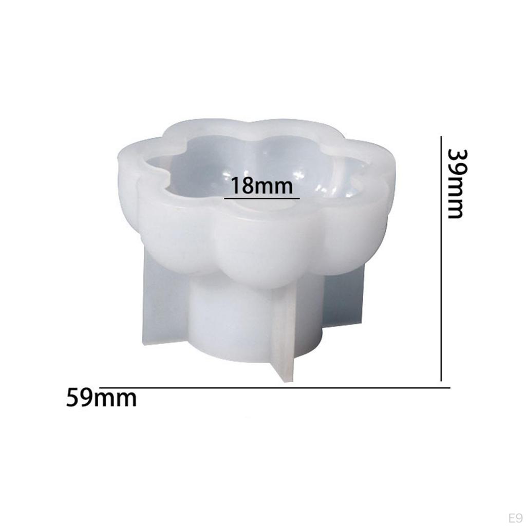 Candlestick Silicone Model, Epoxy Resin Flexible Craft Making Tool Reusable Candle Holder Casting