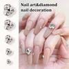10Pcs Nail Accessories  Transparent Mini Super Sparkling Small Diamond Balls Nail Art Charms Decoration Nail Art