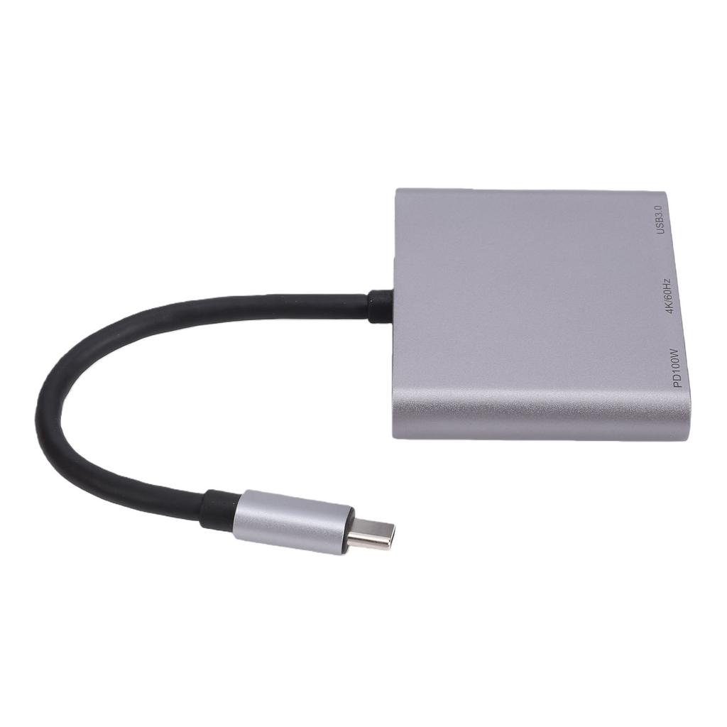 Hub USB C 3 em 1 Adequado para Óculos AR XREAL One Adaptador Multiportas Estação de Docking Suporta Carregamento Rápido PD 100W 4K 60Hz