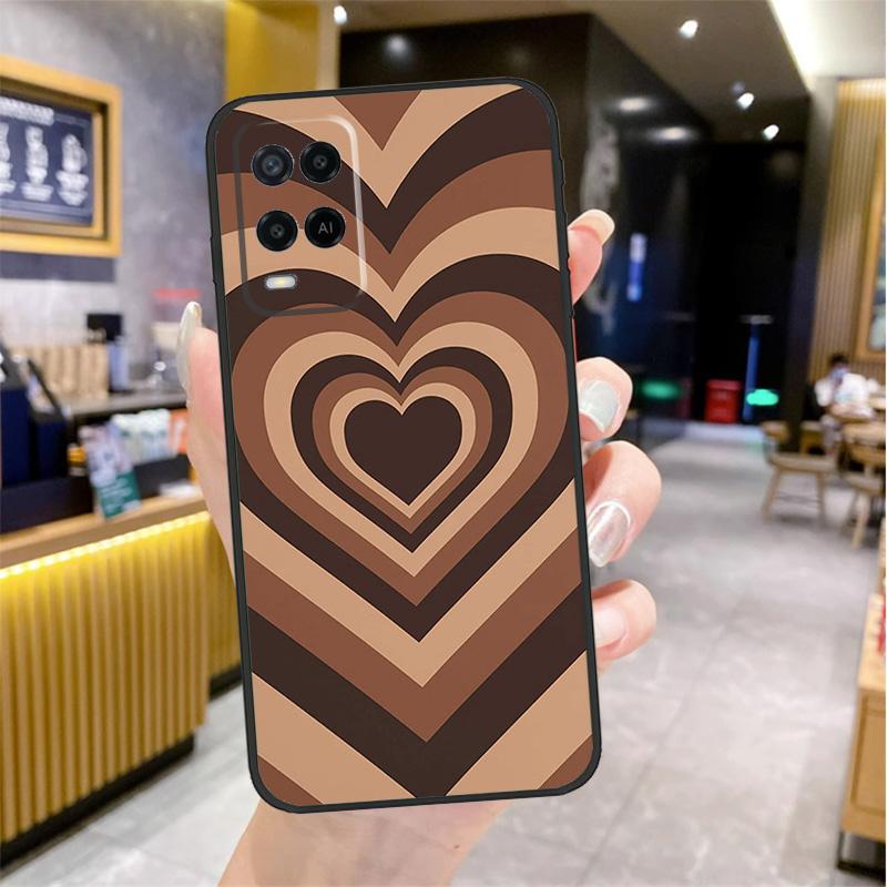 

Latte Love Groovy Coffee Heart Pink Case For Oppo A98 A18 A38 A58 A78 A60 A80 A40 A96 A76 A16 A94 A74 A54 A15 A17 A57 A77 A5 Pro OPPO A16