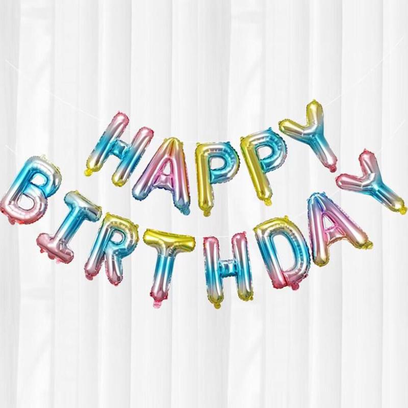 13pcs Alphabet Balloon 16 Inch Letter Foil Ballons Anniversary Birthday Party Decorations Wedding Decor