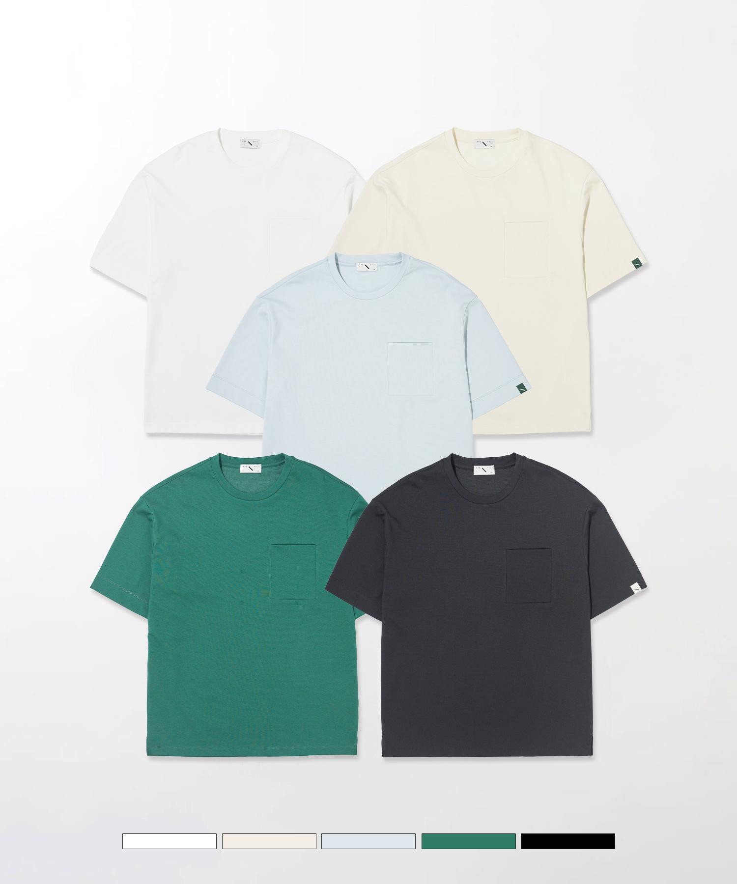 210 Edit Cool Tension Round Pocket Short Sleeve [5 Color]_Ze2Ts111 Mbk/100