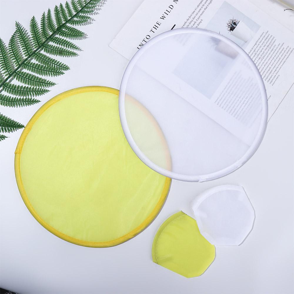 2023 Collapsible Summer with Pocket Nylon for Outdoor Folding Fans Circular Fan Child Toy