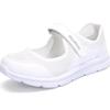 Women Mesh Solid Color Running Sports Shoes Ladies Round Toe Flat Heel Anti Slip Sandals