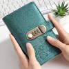 Financial Planning Notebook A6 Password Lock Cash Budget Organizer, PU Leather And Relief Cover, Security Binder 100 Pocket Savings Challenge Booklet