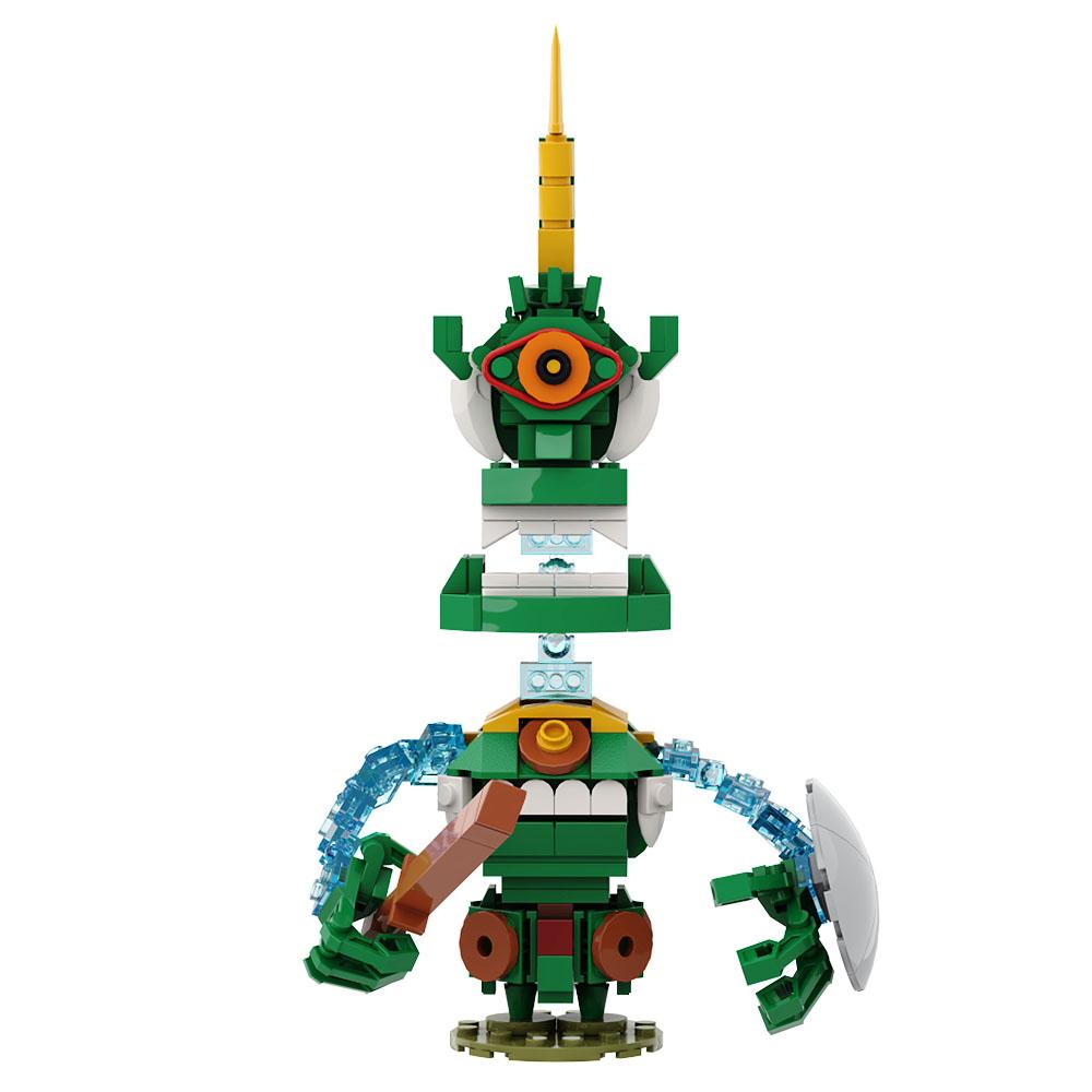 Gobricks MOC Zeldaing Wild Breath Demon Guard Shield Soldier Bricks Mauler Magic Statue Steward Building Blocks Toy Gifts