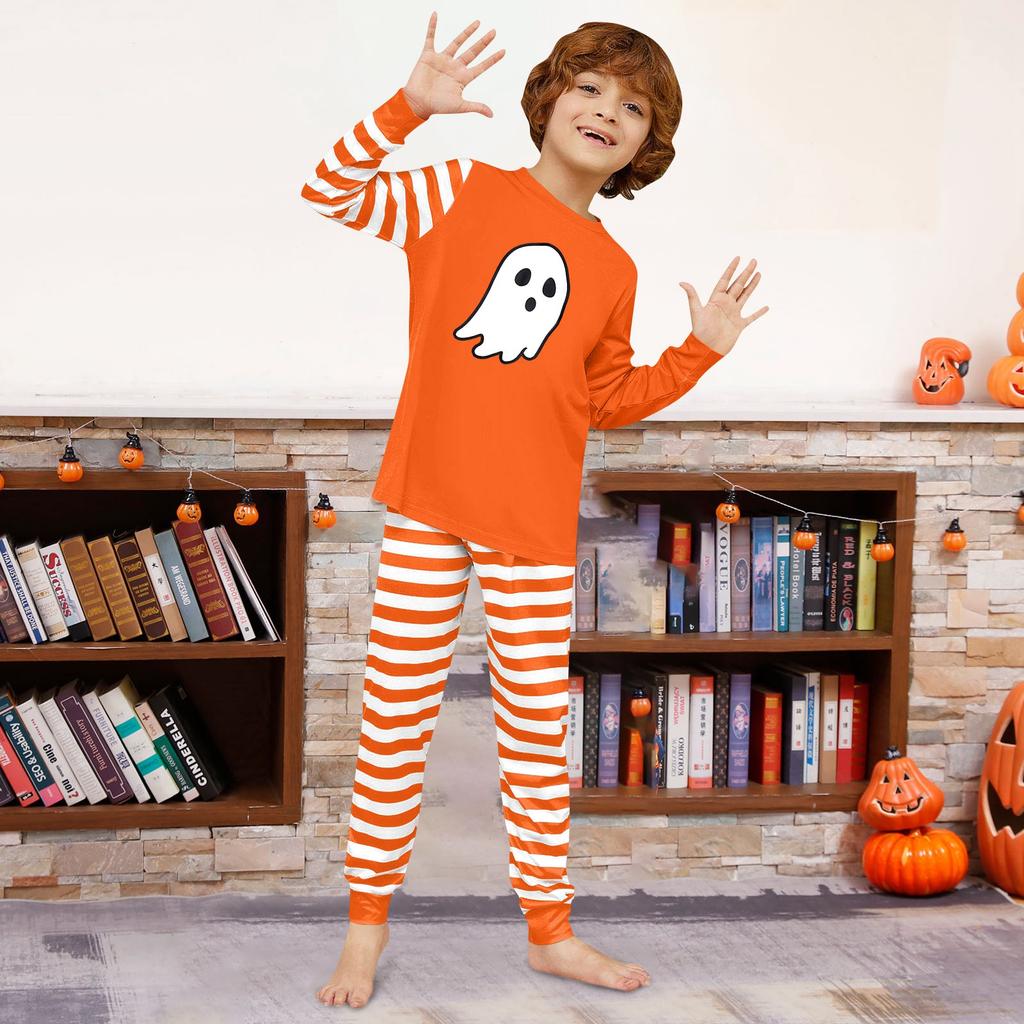 Family Matching Print Sets Pajamas Loungewear Outfits Family Matching Long Sleeve Tops+Pants Set