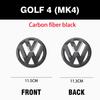 W125For VW Volkswagen Jetta MK5 Golf 1set Glossy Car Front Grill Badge Emblem Stickers Car Logo Accessories For Volkswagen MK6 MK4 M