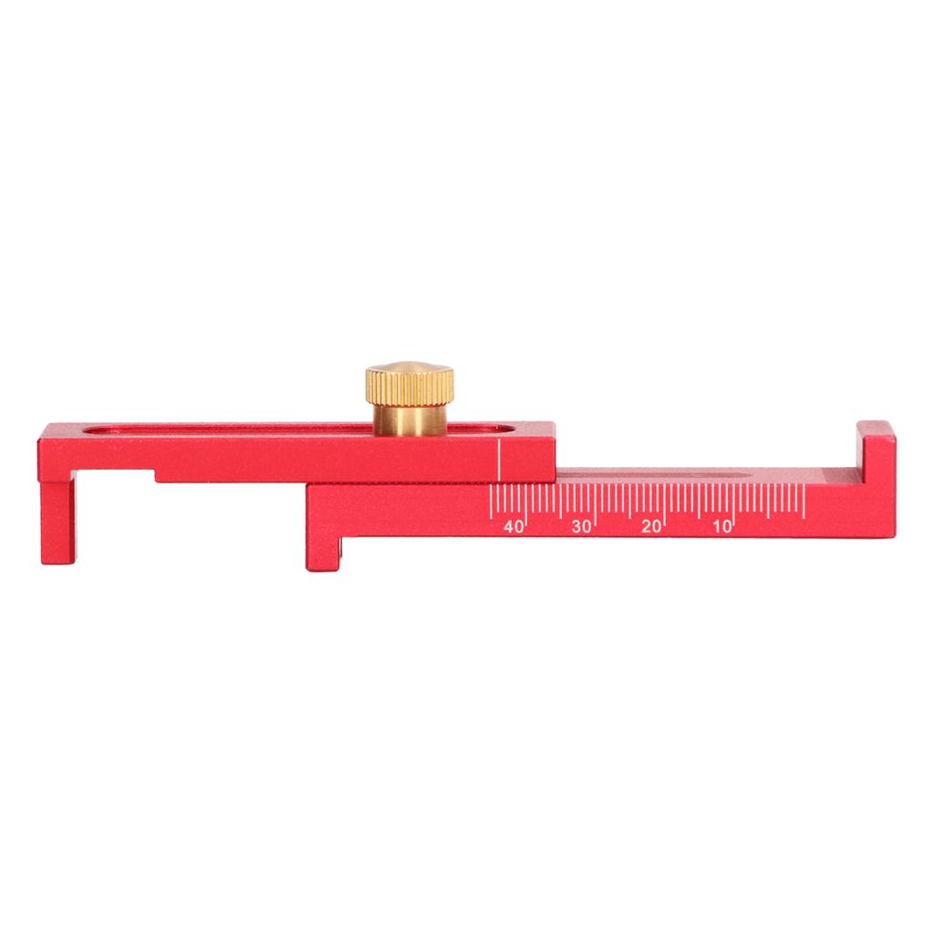 Depth Measuring Ruler Saw Gaps Gauge Aluminium Alloy 5?40mm Tool for Cutting Slotting T2