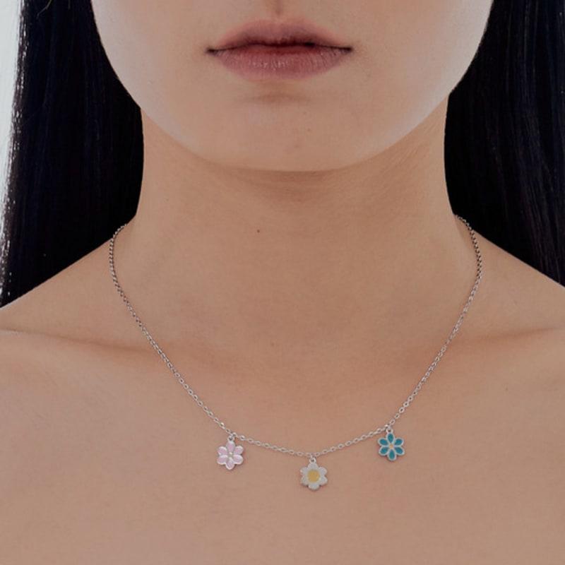 JYDDM 925 Flower Point Necklace