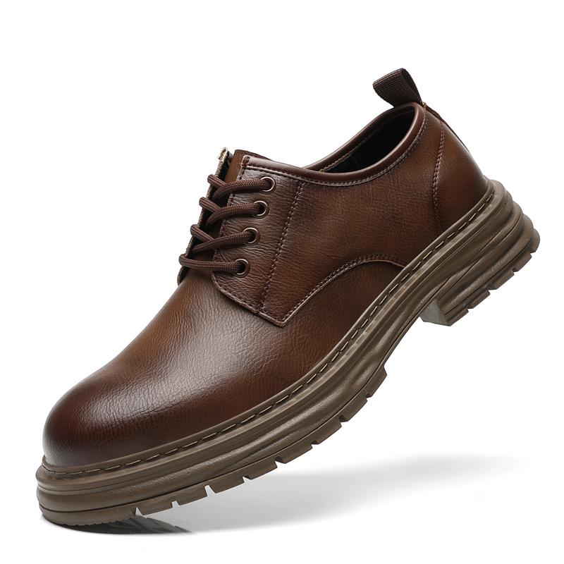 Frühling Neue Herren Bequeme Oxfords Schuhe Herren Business Schuhe Neuankömmling Herren Freizeitschuhe Schnürschuhe Herren Leder Laufschuhe