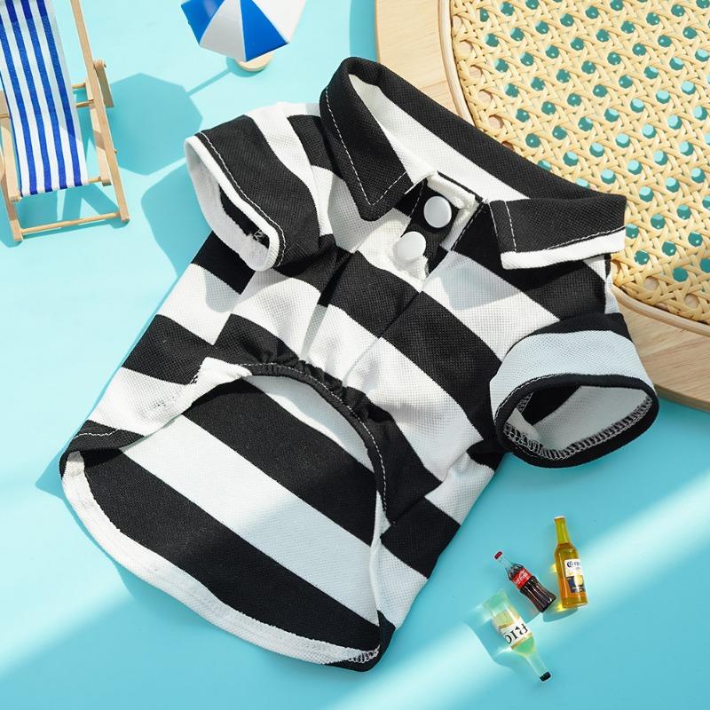 

Летняя одежда для питомцев, одежда для собаки бишон фризе, тонкая, принадлежности для французской бойцовой кошки, одежда для кошки, одежда для собаки XL белый/чёрный