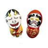 Tubbies Chopstick Rest Kutani Ware 2 Pieces Interesting Amulet Set Hannya Daruma Pair