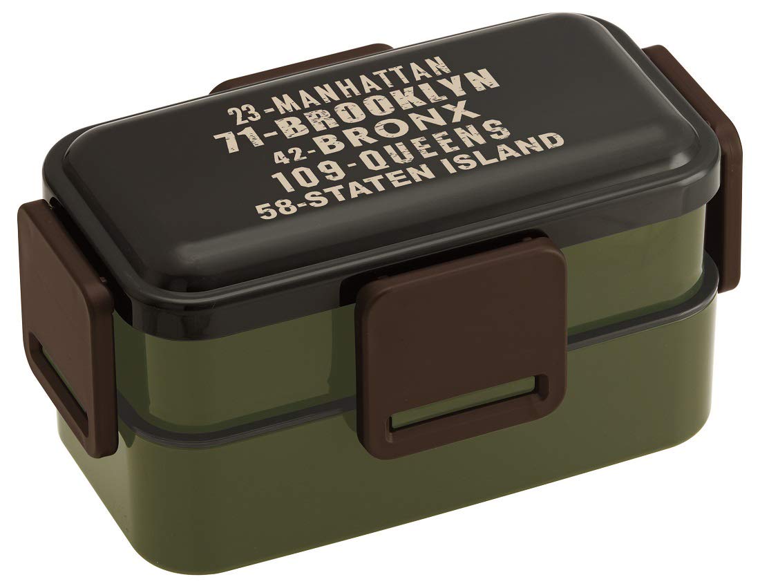 

Skater Antibacterial Soft Serving Lunch Large Capacity Made in PFLW9AG Ag+ Two-Tier Box, 850ml, Brooklyn, Japan,