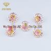 4-8mm Gradient Rose-Cut Two-Tone Soft Core Zircon Millennium Rose