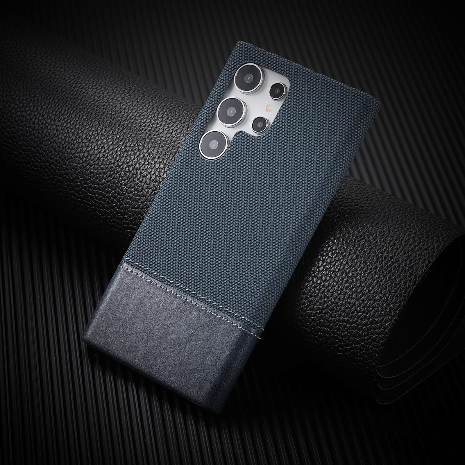 

Samsung S25 Ultra/S24 Ultra Leather Patchwork Magnetic Drop-proof Phone Case S23 Ultra