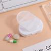 Transparent Small Medicine Box Three Compartments Travel Medicine Organizer Pill Case  Travel