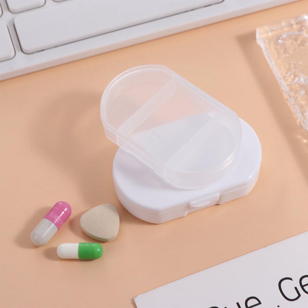 Transparent Small Medicine Box Three Compartments Travel Medicine Organizer Pill Case  Travel