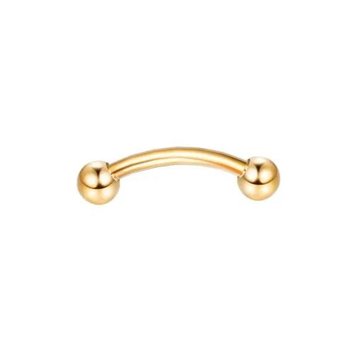 Bobisty Eyebrow Tragus Studs Stainless Steel Curved Barbell Dangle CZ Belly Lip Cartilage Daith Surface Piercing Jewelry