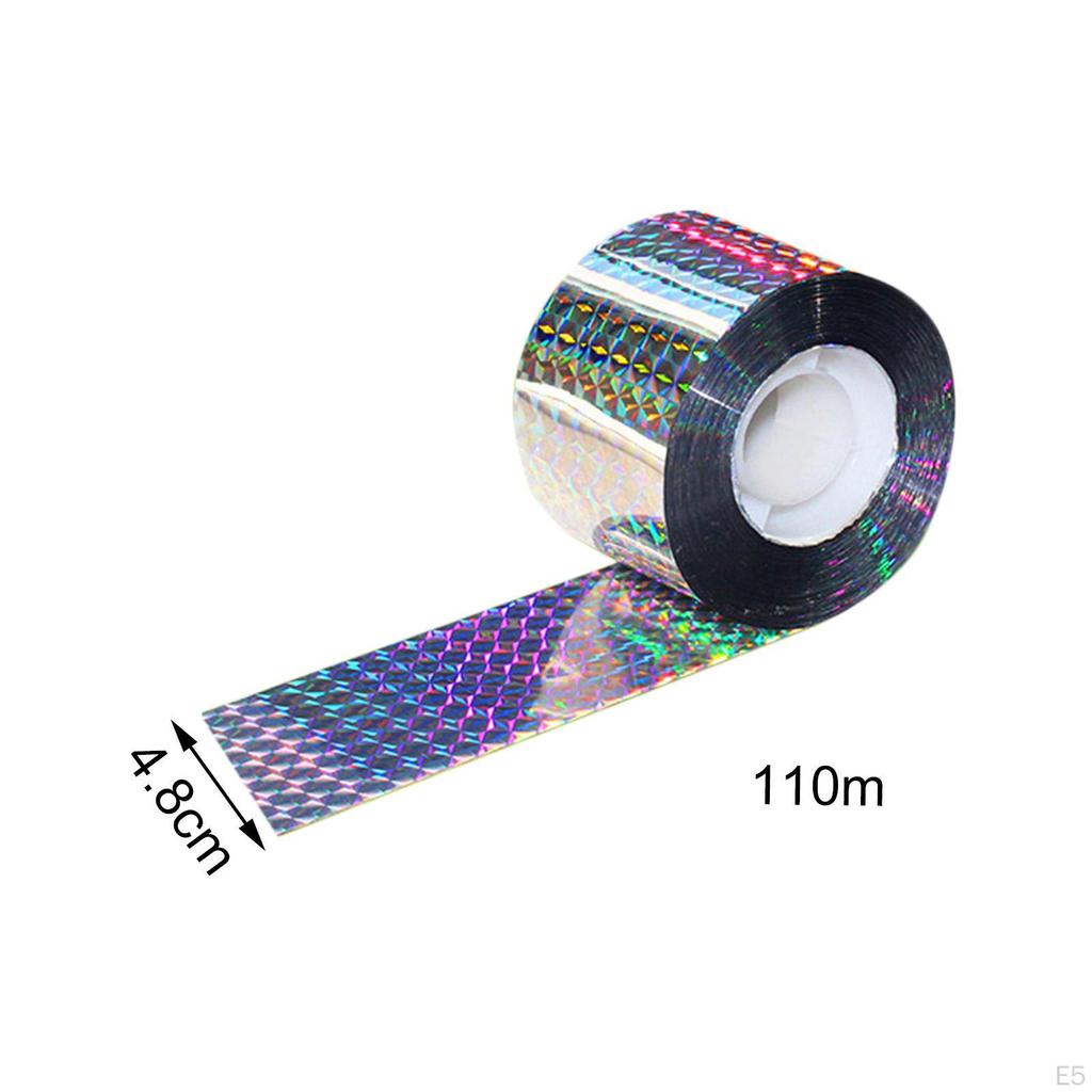 Bird Scare Tape Flash Stop Birds from Hitting Windows Double Sided Reflective for Pigeon Crows Goose